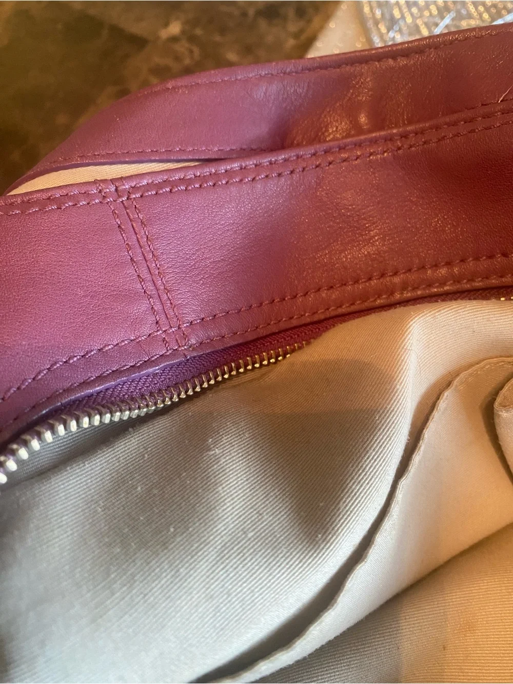 Y2K Coach Soho “ Madison Lynn”  Plum Leather Women's Shoulder Bag